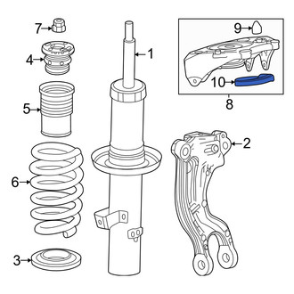 Honda OE - Front Upper Coil Spring Insulator