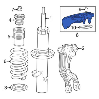 Honda OE - Front Left Suspension Strut Mount