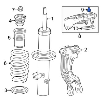 Honda OE - Suspension Strut Mount Alignment Pin