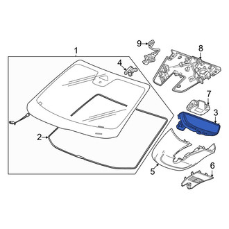 Honda OE - Front Interior Rear View Mirror