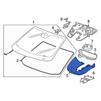 Honda OE - Front Interior Rear View Mirror Cover
