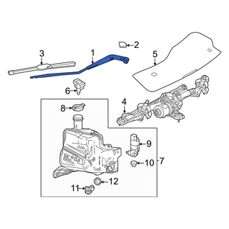 Honda OE - Front Left Wiper Arm