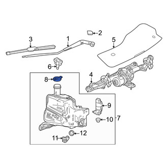 Honda OE - Front Washer Fluid Reservoir Cap