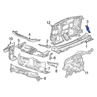 Honda OE - Front Left Cowl Side Panel