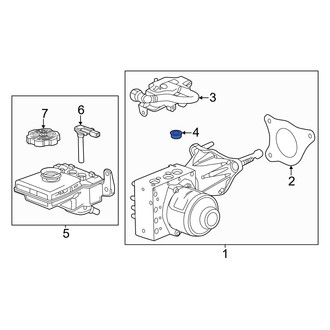 Honda OE - Brake Master Cylinder Reservoir Gasket