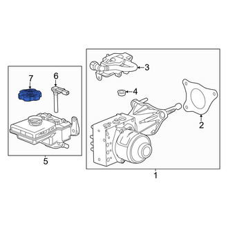 Honda OE - Brake Master Cylinder Reservoir Cap