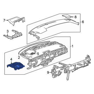 Honda OE - Center Lower Instrument Panel Trim Panel