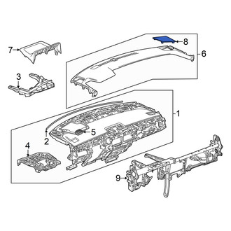 Honda OE - Front Left Speaker Cover