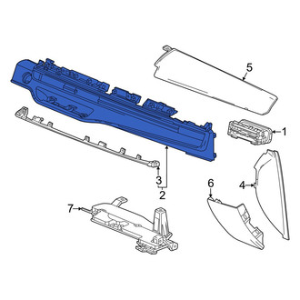 Honda OE - Right Instrument Panel Molding