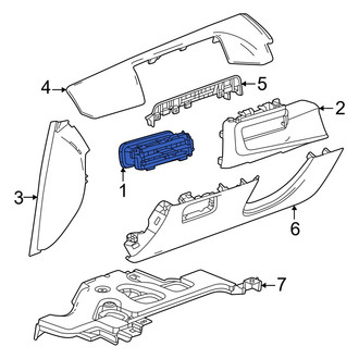 Honda OE - Left Dashboard Air Vent
