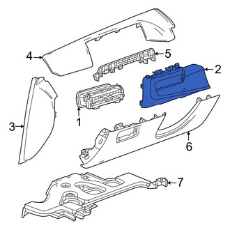 Honda OE - Left Instrument Panel Molding