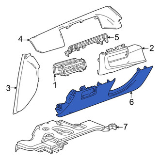Honda OE - Left Instrument Panel Knee Bolster