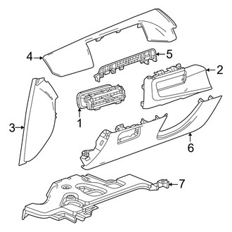Honda OE - Instrument Panel Components (Driver Side, Components)