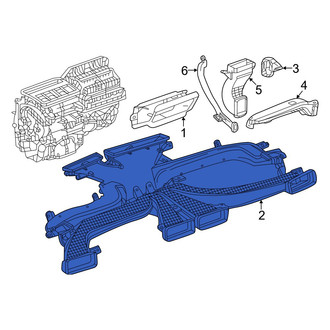 Honda OE - Front Upper Instrument Panel Air Duct