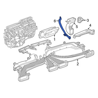 Honda OE - Front Lower Instrument Panel Air Duct