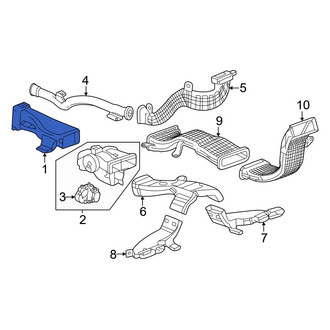Honda OE - Center Upper Instrument Panel Air Duct
