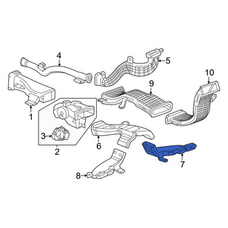 Honda OE - Rear Right Lower Instrument Panel Air Duct