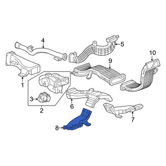 Honda OE - Rear Left Lower Instrument Panel Air Duct