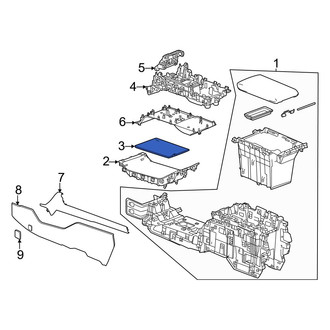 Honda OE - Front Console Mat