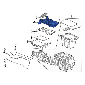 Honda OE - Center Upper Seat Console