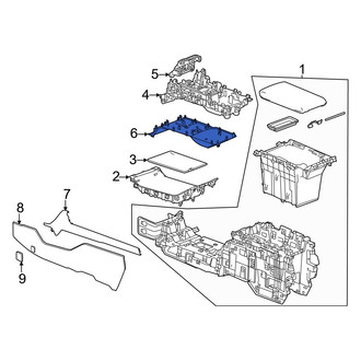 Honda OE - Center Lower Console Panel