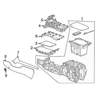 Honda OE - Console Panel Cap