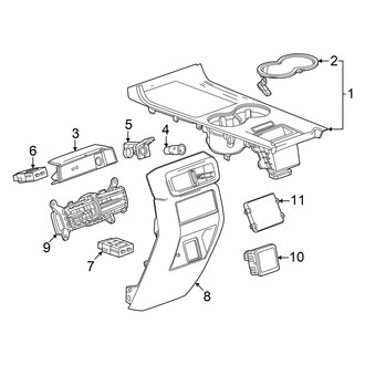 Honda OE - Center Console (Upper & Rear Components)