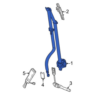Honda OE - Front Left Seat Belt Lap and Shoulder Belt