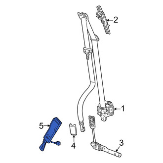 Honda OE - Front Left Seat Belt Receptacle