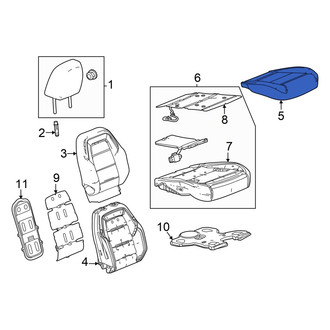 Honda OE - Front Left Seat Cover