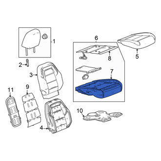 Honda OE - Front Right Seat Cushion Foam