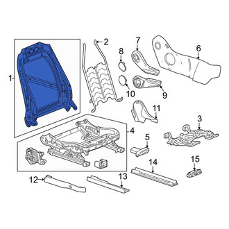 Honda OE - Front Right Seat Back Frame