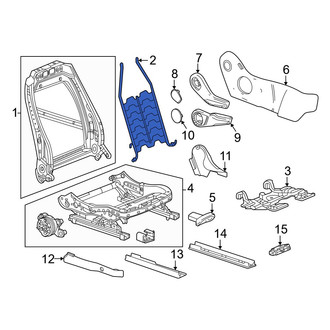 Honda OE - Front Right Seat Back Cushion Spring