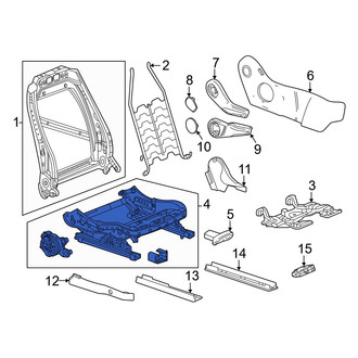 Honda OE - Front Right Seat Track