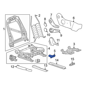 Honda OE - Front Right Seat Track Adjust Handle