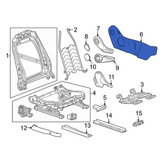 Honda OE - Front Right Outer Seat Trim Panel