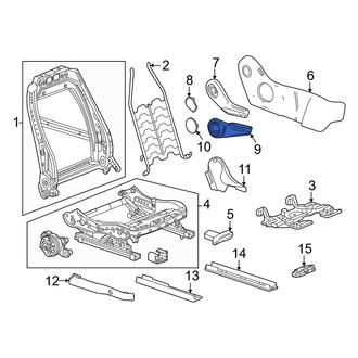 Honda OE - Front Right Seat Height Adjuster Handle