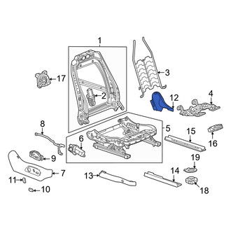 Honda OE - Front Right Inner Seat Trim Panel