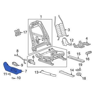 Honda OE - Front Right Outer Seat Trim Panel