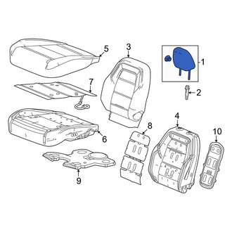 Honda OE - Front Left Headrest