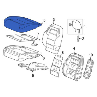 Honda OE - Front Left Seat Cover