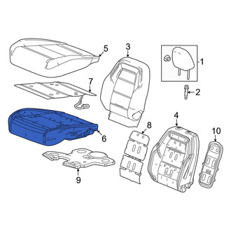 Honda OE - Front Left Seat Cushion Foam