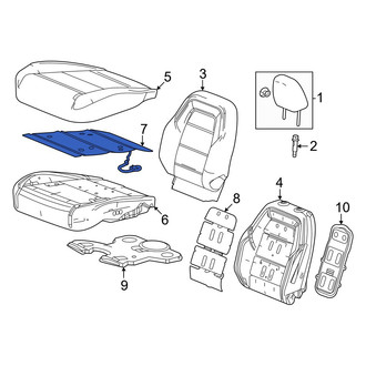 Honda OE - Front Right Lower Seat Heater Pad