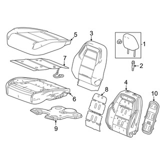 Honda OE - Seats & Tracks - Driver Seat Components (Covers & Pads)