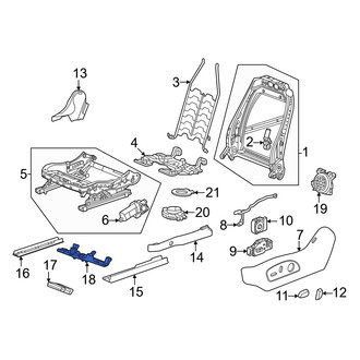 Honda OE - Front Left Seat Memory Control Module Bracket