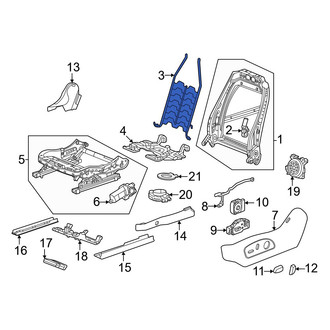 Honda OE - Front Left Seat Back Cushion Spring