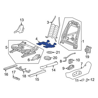 Honda OE - Front Left Seat Cushion Spring