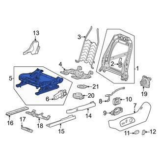 Honda OE - Front Left Seat Track