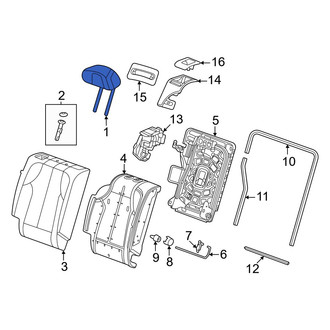 Honda OE - Rear Left Headrest