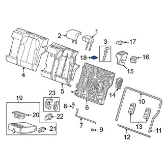 Honda OE - Rear Left Seat Belt Trim Bezel